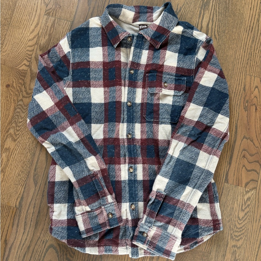 Tea Collection Boys’ Plaid Button Down Shirt